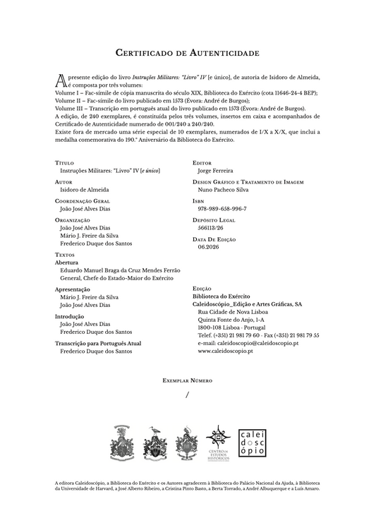 Instruções Militares: Livro IV