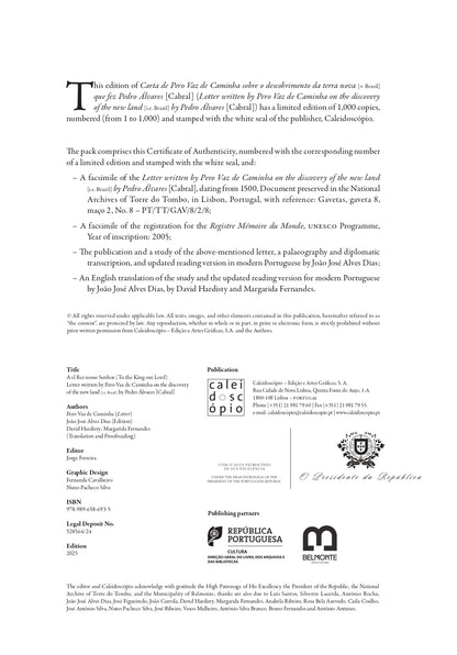 A el Rei nosso Senhor: Carta de Pero Vaz de Caminha