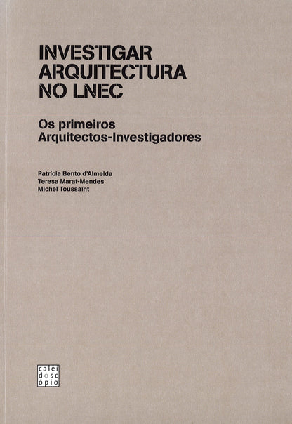 Investigar Arquitectura no LNEC